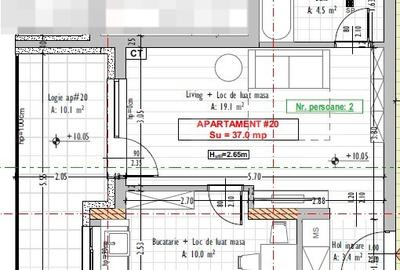 Apartament cu 2 camere semidecomandat în Florești