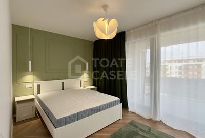 Apartament cu 2 camere semidecomandat, mobilat în Între Lacuri