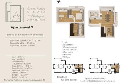 Apartament de 3 camere tip duplex in centrul statiunii - 1