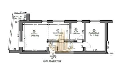Apartament 2 camere  | et 2| Mobilat, utilat | Dumbravita - 5