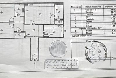 Apartament 3 Camere Decomandat, Renovat, Mobilat , Utilat  L355A - 11