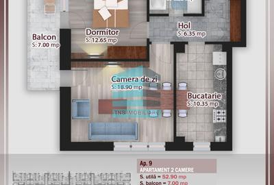 Metrou Teclu- Ideal Investitie- 2 Cam- Decom- 60 mp - 8