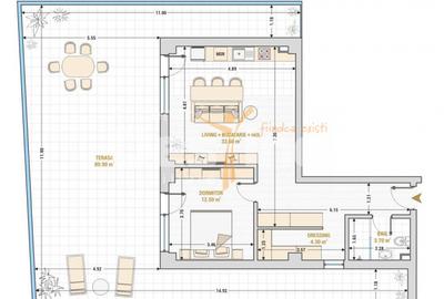 Hotel Marriott-Catedrala | 2 camere | 55mp + 81mp terasa | et 2 | 245.000 euro - 12