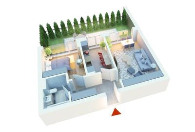 Apartament 2 camere + Gradina, lângă Lacul Străulești și Mall Colosseum, Sector1 - 5