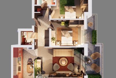 Apartament 3 camere Parcul Romanescu - 1