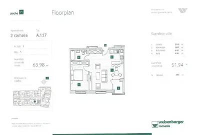 Apartament 2 camere+balcon I  Incalzire in pardoseala| Comision 0%| - 4
