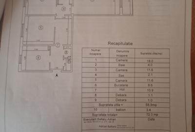 Apartament cu 3 camere decomandat în Alexandru cel Bun
