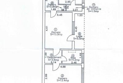 Apartament cu 2 camere, 51 mp in Gheorgheni, zona Piata Hermes !