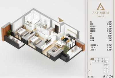 Apartament 3 Camere în Ansamblu Rezidențial Nou | Finisaje de Lux | Comision 0% - 3