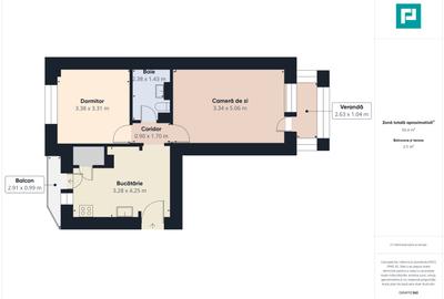 Apartament decomandat cu 2 camere în Aradul Nou - 4