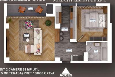 Apartament 2 camere -  Sisesti - Baneasa - DEZVOLTATOR - 20