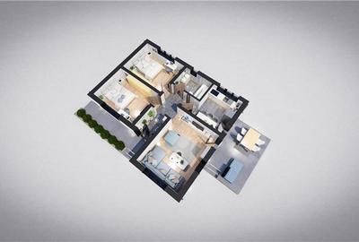 Casa cu 3 camere, 400mp, de vanzare in Miroslava-Ciurbesti. Comision 0 - 17