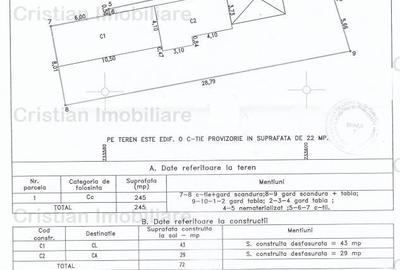 Casa 2 camere teren 245 mp deschidere 9 m la strada  Brailita ANLuri - 2