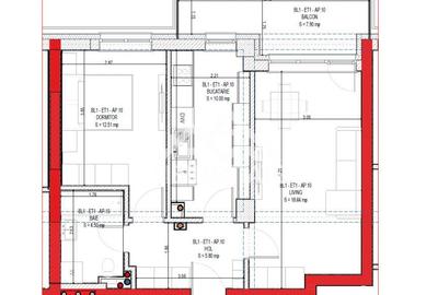Apartament modern 2 camere cu terasa si incalzire in pardoseala - 6