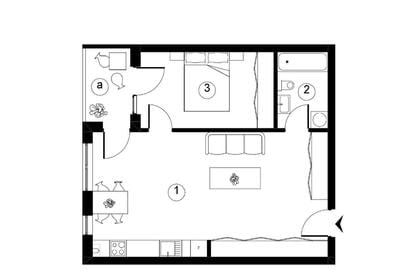 Apartament 2 camere finisat cu C.F., Soporului 1-3, Parcare inclusă, Comision 0% - 3