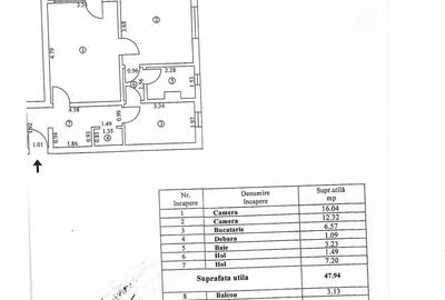 58.000 de euro negociabil 2 camere , semidecomandat, etaj 2, liber in Micro17