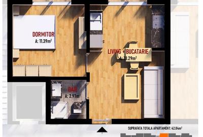 Apartament cu 2 camere decomandat în Fundeni