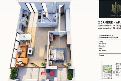 Direct dezvoltator — Apartament 2 camere - bloc nou P+3 - Strada Alunis - 6