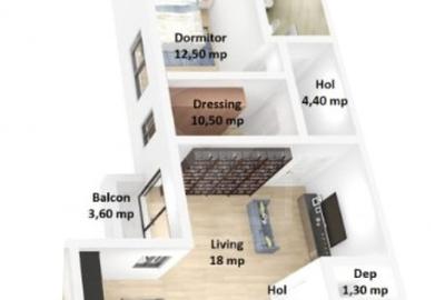 Apartament 3 camere, cu CF, parcare, zona Someseni, strada Traian Vuia - 2