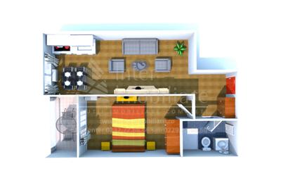 Apartament 2 camere, open-space, 61 mp, Mamaia Nord, Lac Siutghiol, Cod 161952 - 1