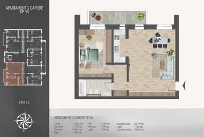Proiect Nou La Doar 8 Minute de Metrou  I Ap 2 Camere cu Dotari Premium, 0%Com - 19
