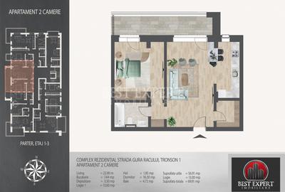 2 camere Incalzire Pardoseala -Acces Rapid metrou N.Teclu