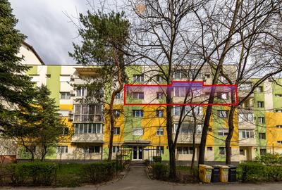 3 camere Girocului, etaj 3, balcon – Cosminului, SUT 65 mp | Com 0% - 1