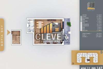 Apartament tip Dupex 3 camere-Bucatarie 14mp-Metrou N. Teclu - 1