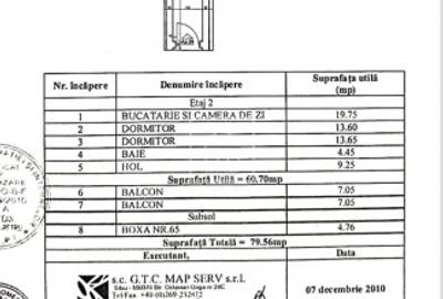 Apartament 3 camere dec, etaj 2,lift, 2 balcoane,parcare, pivnita - 14
