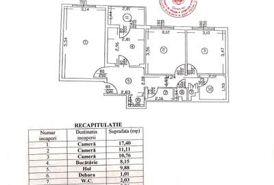 Apartament cu 3 camere decomandat în Drumul Taberei