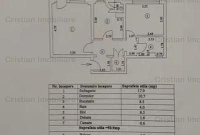 Apartament 2 cam 58mp Obor- Scolilor Etaj 2 Conf 1 decomandat - 7