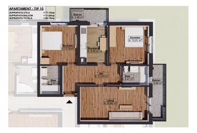 Vănd Apartament 3 Cam  Strada Trifoiului Dobroesti Fundeni - 11