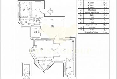 Apartament 3 camere Unirii Horoscop | Renovat complet | Imobil cu lift - 43