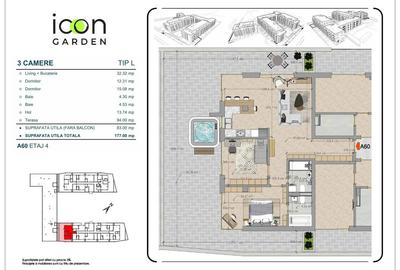 Apartament 3 camere și terasă de 94 mp - 5