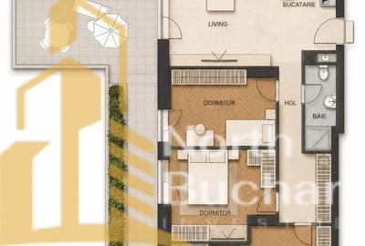 Apartament 4 camere | Metrou Pipera | Proiect nou - 18