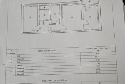 3 Camere 57mp Zona Centru- Str Traian - 12