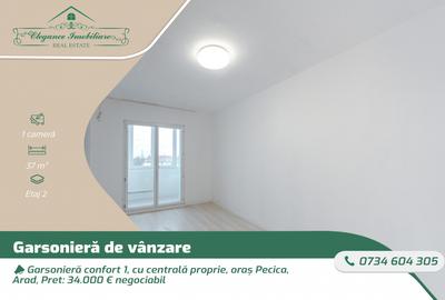 Garsoniera confort 1, cu centrala proprie, oras Pecica, Arad - 1