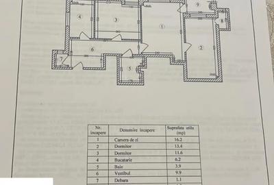 Apartament cu 3 camere semidecomandat în Lujerului