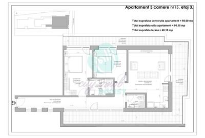 Apartament de 80 mp si TERASA DE 40 MP