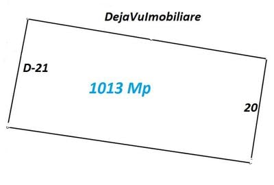 Teren Construcții intravilan de 1013 mp, în Sisești