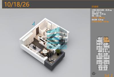 Apartament 2 Camere, 47 Mp,Titan - Pallady - Ozana - 2
