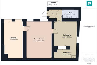 Apartament cu 2 camere ultracentral - 9