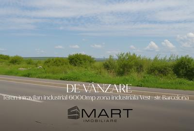 Teren intravilan industrial cu PUZ si utilitati in apropiere 6000mp zona Vest - 1