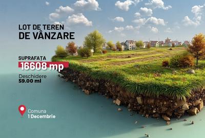 Teren agricol intravilan de 16608 mp, în 1 Decembrie