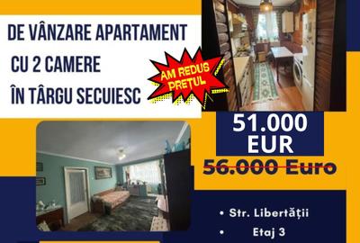 De vânzare apartament cu 2 camere în Târgu Secuiesc, pe strada Libertății - 1