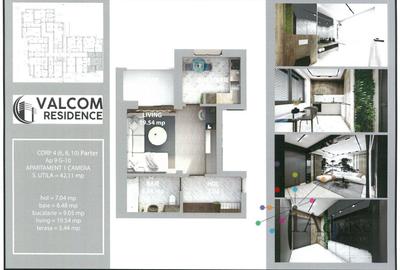 Valcom Residence Bartolomeu, Garsonieră, terasa 5.44 mp, Comision 0 - 7