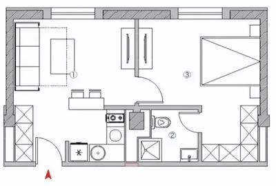 Apartament 2 camere | Central | Ansamblu rezidential nou - 12