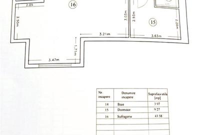 Apartament cu 2 camere de vanzare - 9