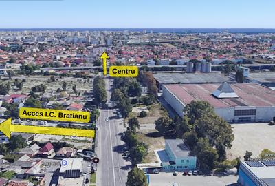 Hala 1200 mp si curte 6100 mp in Constanta intrare de pe A2 Bd. IC Bratianu - 6
