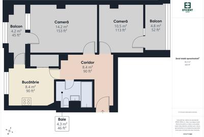 Apartament cu 2 camere etaj 1 - Zona Buziașului Timișoara - 19